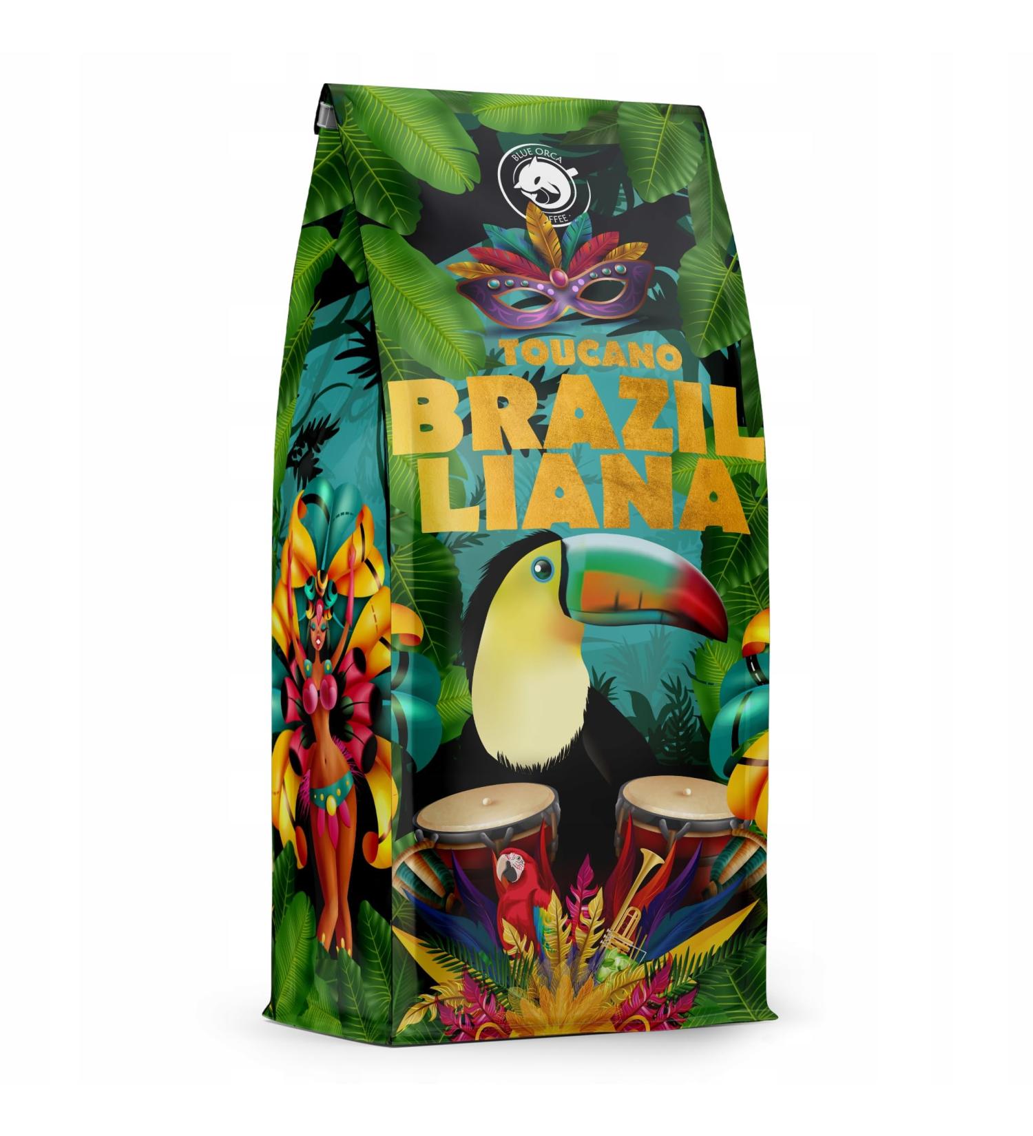  Blue Orca Coffee Blue Orca Coffee - BRAZILLIANA TOUCANO - Whole Coffee Beans from Brazil - Multi Origin - 100% Arabica 1kg - Buy Online on GoSupps.com