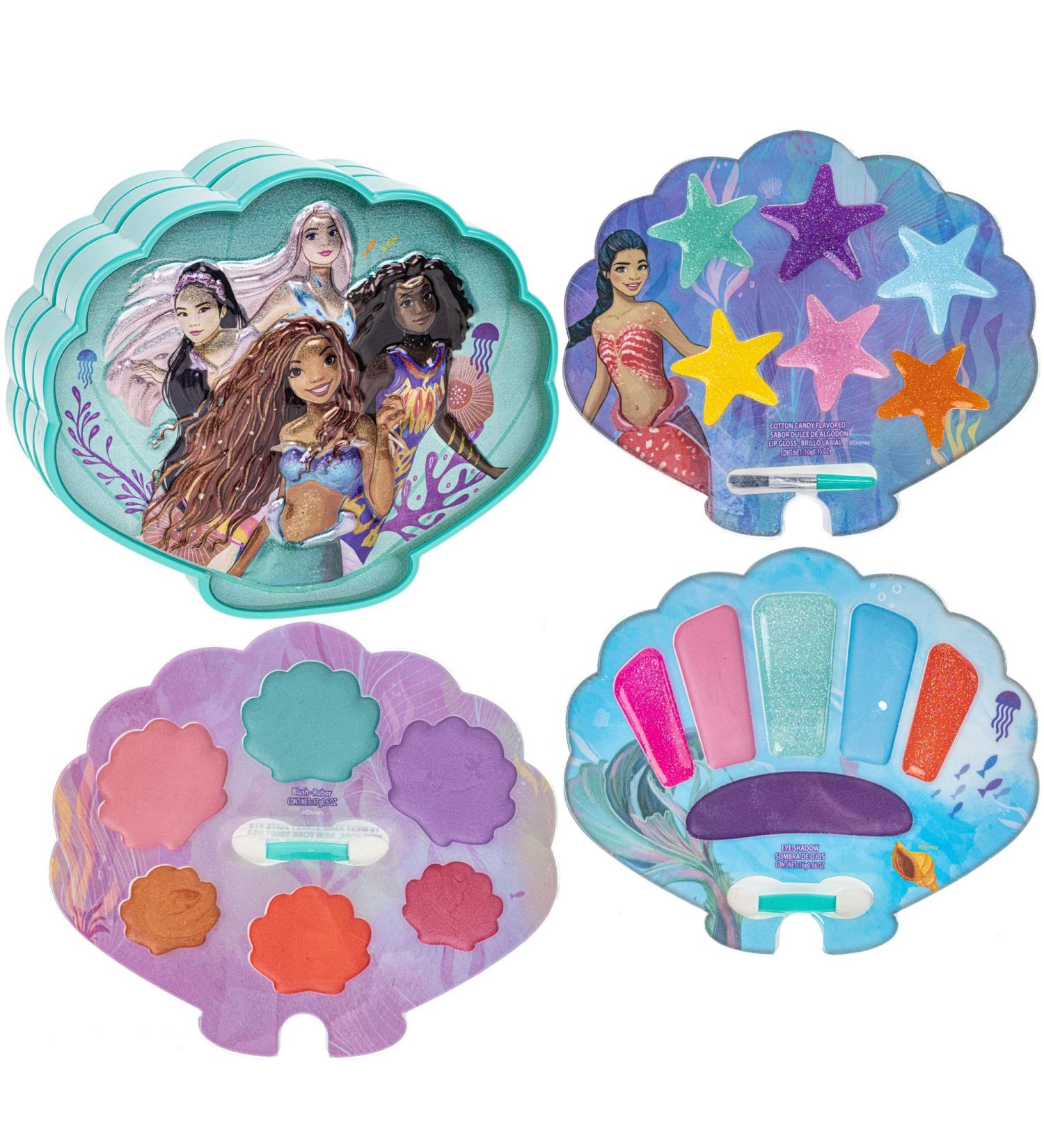 Shop Townley Girl The Little Mermaid Clam Beauty Compact Set - Kids Makeup Kit with Lip Gloss Palette for Ages 3+ | Perfect for Parties & Sleepovers - Buy Online on GoSupps.com