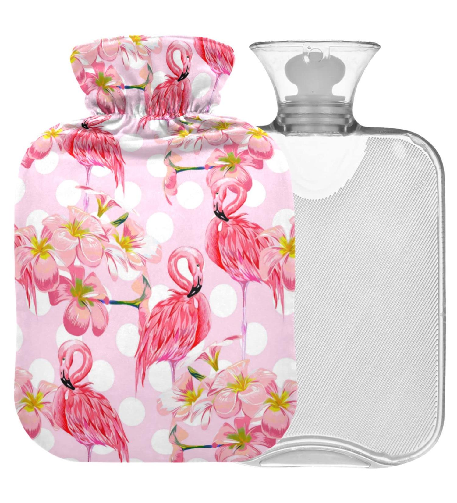 Shop Naanle Hawaii Flower Flamingo Hot Water Bottle - 2L Large for Warm & Cold Therapy | Pain Relief & Bed Warmer | International Shipping - Buy Online on GoSupps.com
