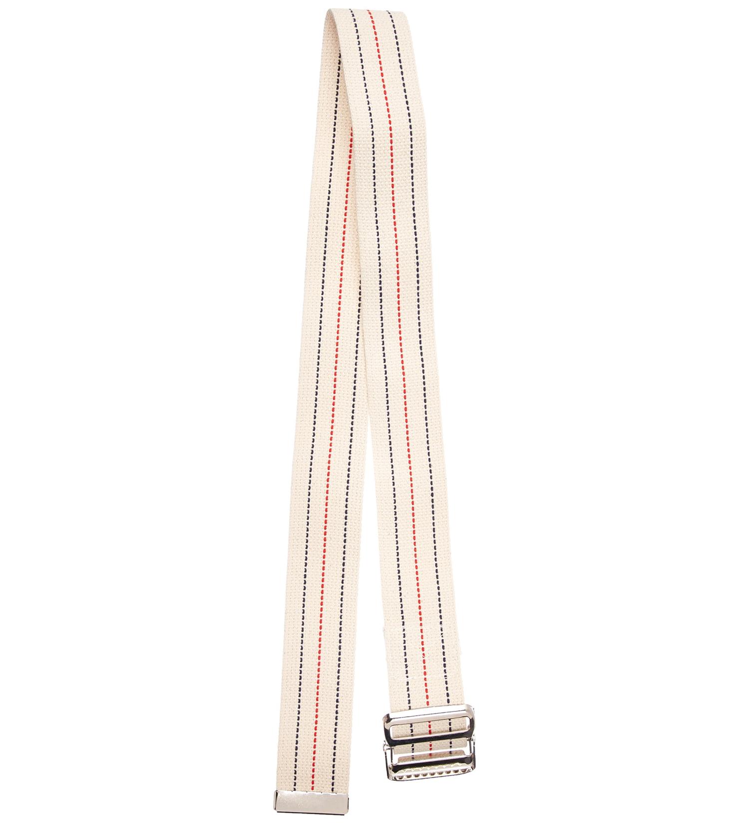 80314 Gait Belt with Metal Buckle 2" Width 44" Length 1 Stripe