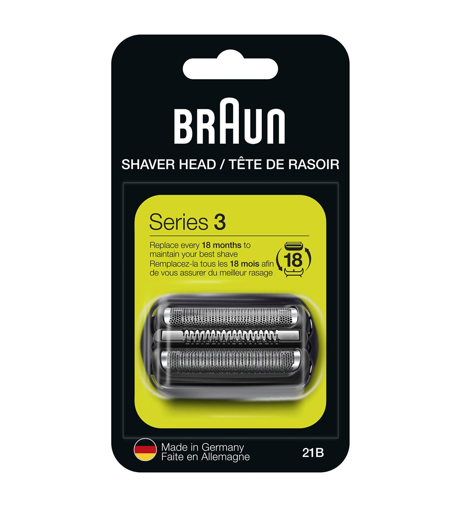 Braun Series 3 Electric Shaver Replacement Head - 21B - Compatible with 300s 310s 3010BT - Buy Online on GoSupps.com