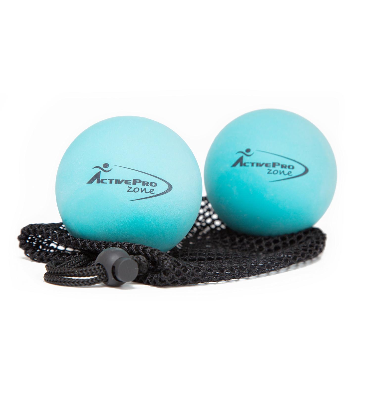 ActiveProZone Therapy Massage Balls Set - Instant Muscle Pain Relief for Myofascial Release & Deep Tissue Pressure - 2 Extra Firm Balls for Trigger Point Treatments - Size 2.75in - Buy Online on GoSupps.com