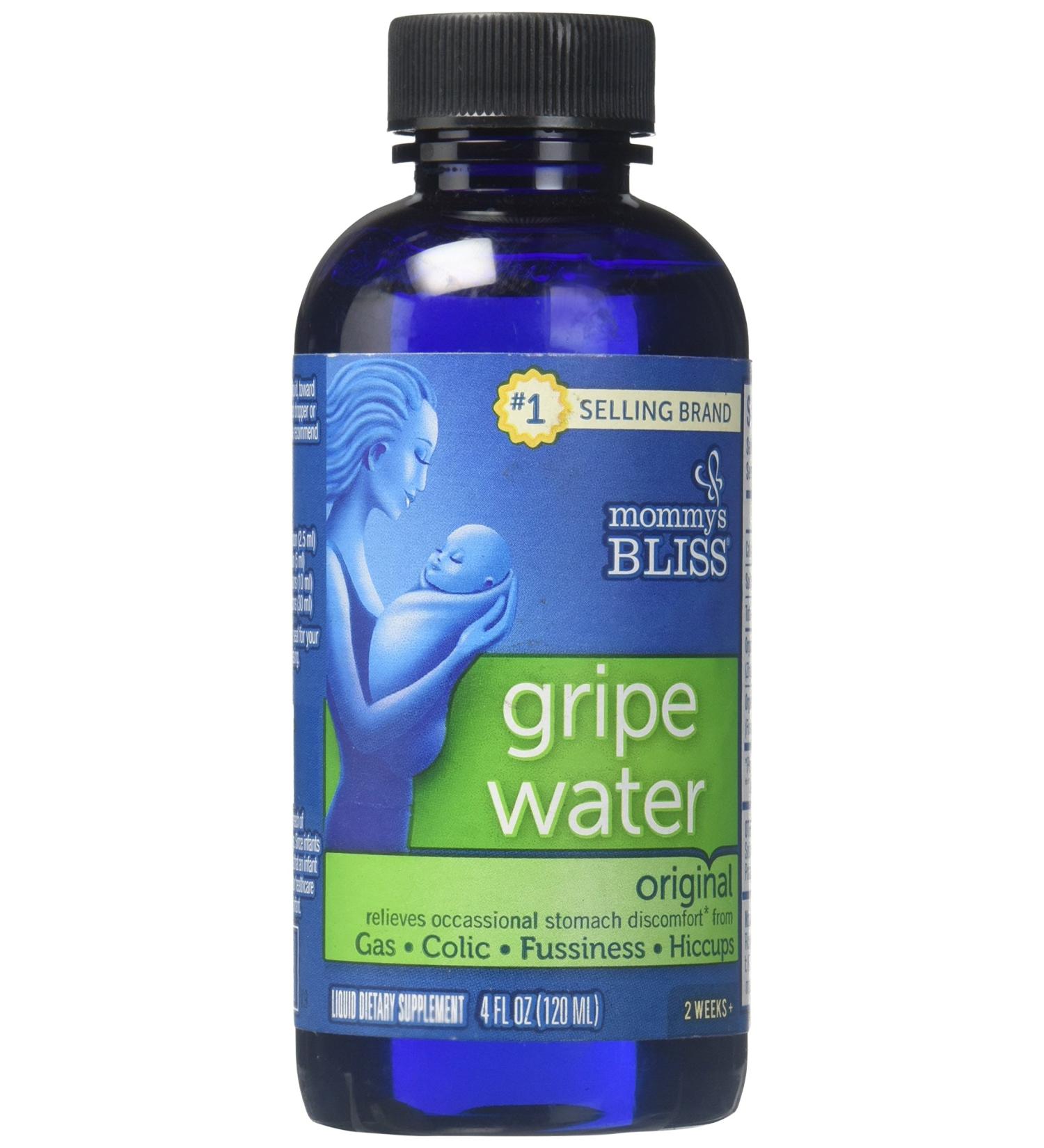 Mommy's Bliss Original Gripe Water 4 oz - Baby's Bliss | Fast Relief for Infant Gas & Colic - Buy Online on GoSupps.com
