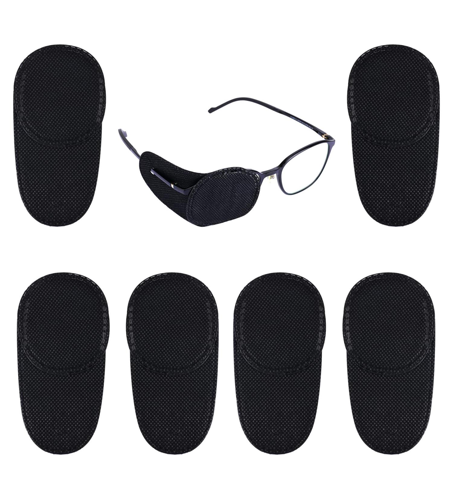 6pcs Black Reusable Lazy Eye Patches for Adults & Kids 6pcs Black Reusable Lazy Eye Patches for Adults & Kids