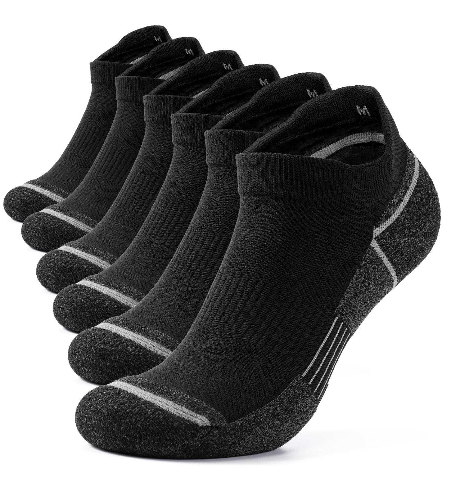 Shop Tanstc Coolmax Sneaker Socks for Men & Women - Breathable Hiking & Running Socks (Sizes 35-50) | Anti-Bubble Short Sports Socks - Buy Online on GoSupps.com