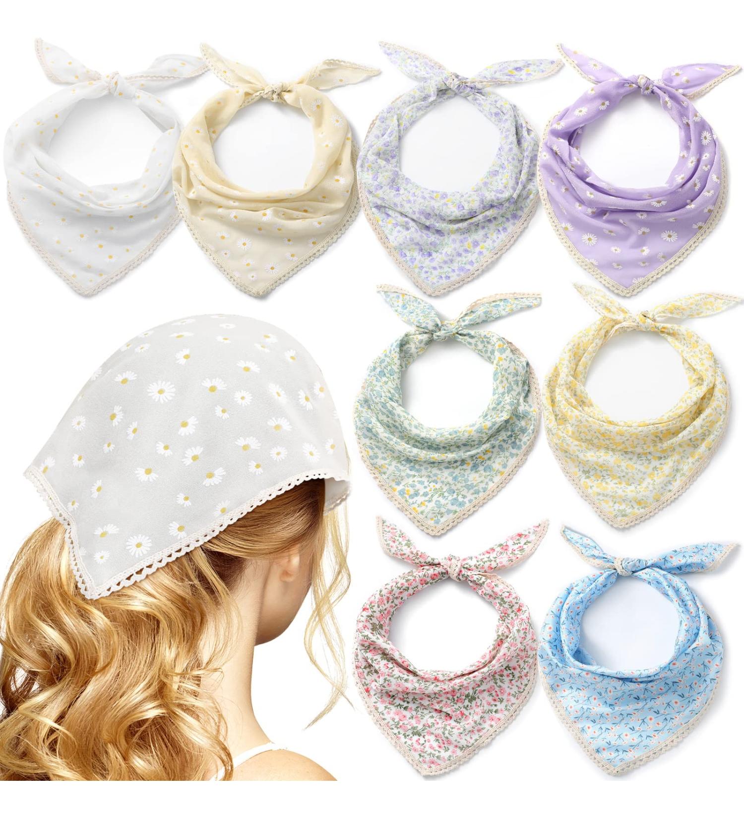 Kinlop 8 Pcs Floral Headband Set - Boho Hair Scarves for Women and Girls (Novel Style) - Buy Online on GoSupps.com