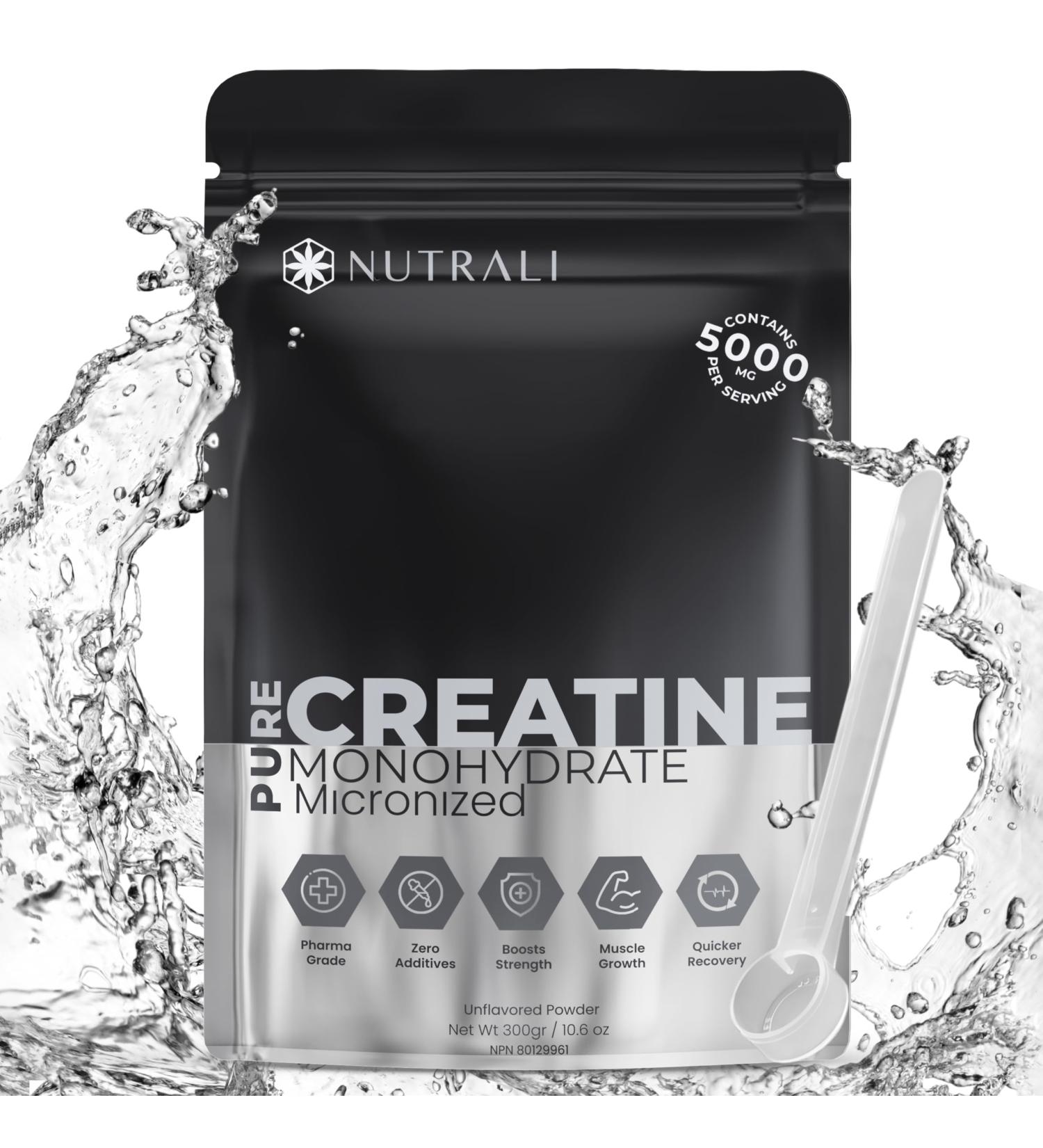 PURE CREATINE Monohydrate Powder 5000mg per scoop 60 Servings Micronized for Better Absorption Improved Strength & Muscle Recovery Endurance Ideal for Men and Women. Vegan Gluten Free. Quick Dissolving. 60 Servings (Pack of 1) - Buy Online on GoSupps.com