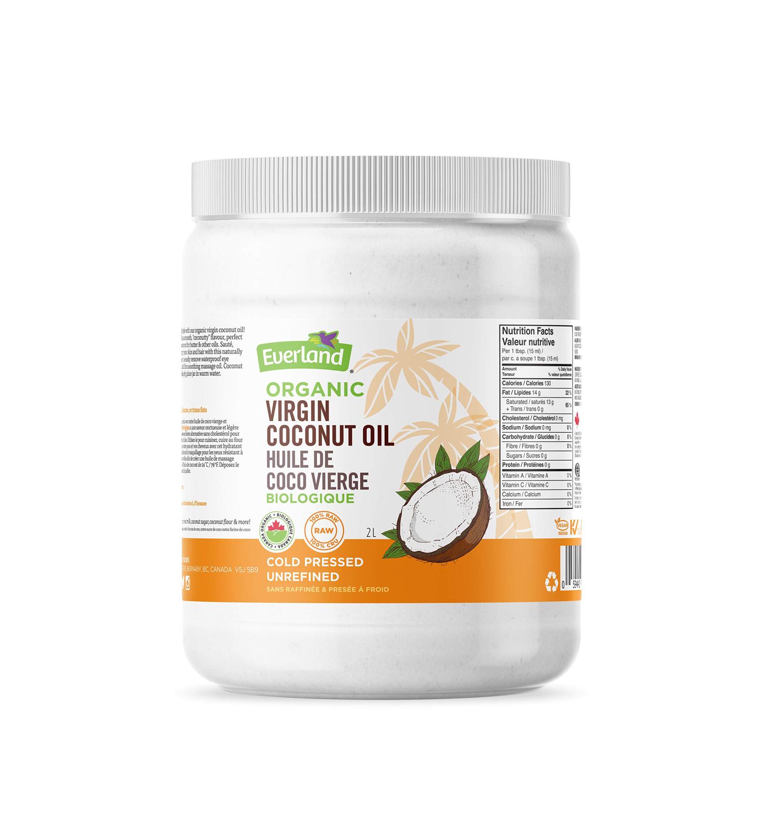 Everland Virgin Coconut Oil 2L 2 ml - Buy Online on GoSupps.com