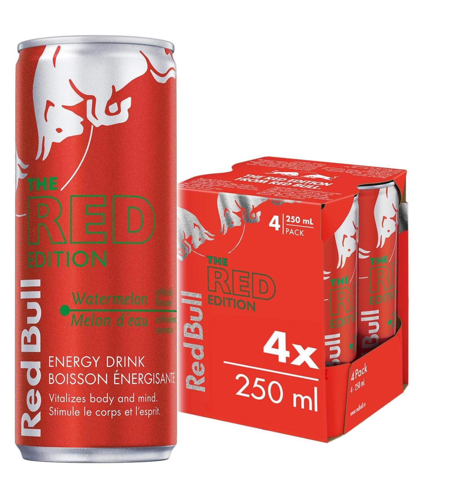 Red Bull Energy Drink Watermelon 250ml (4 pack) - Buy Online on GoSupps.com