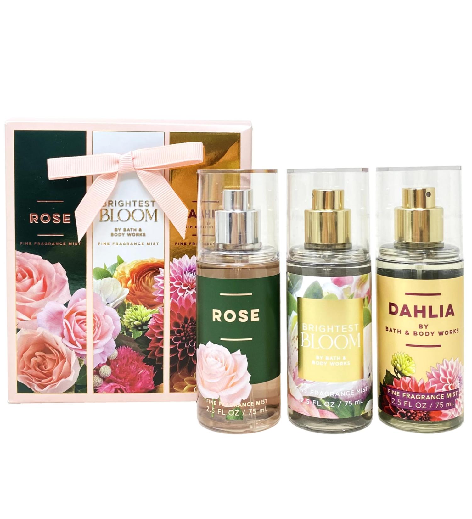 Bath and Body Work Set of 3 Assorted Travel Sized Fine Fragrance Mists