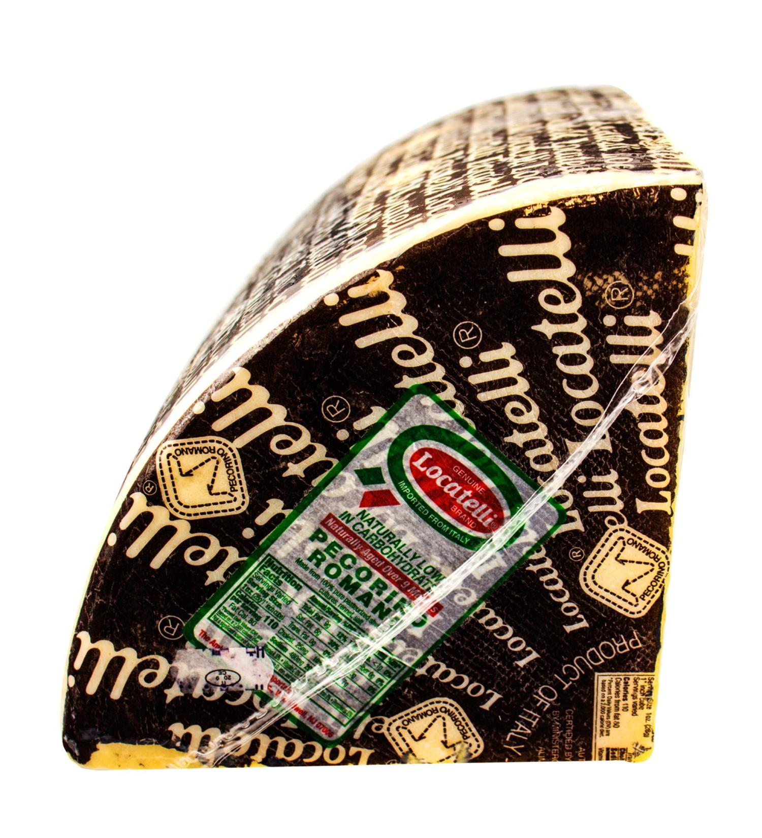 Frank and Sal - Genuine Locatelli Pecorino Romano Italian Import (3 Pound) Whole Wedge