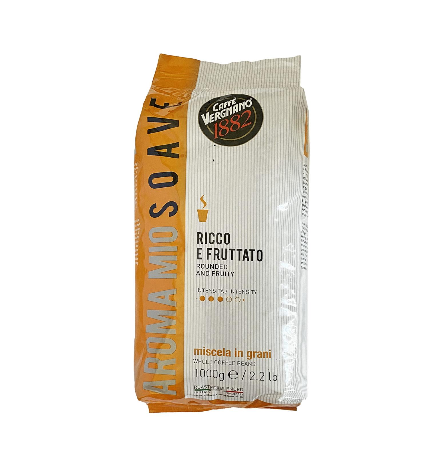  Caff Vergnano 1882 Caff Vergnano 1882 Aroma Mio Soave Coffee Beans - 1kg - Buy Online on GoSupps.com
