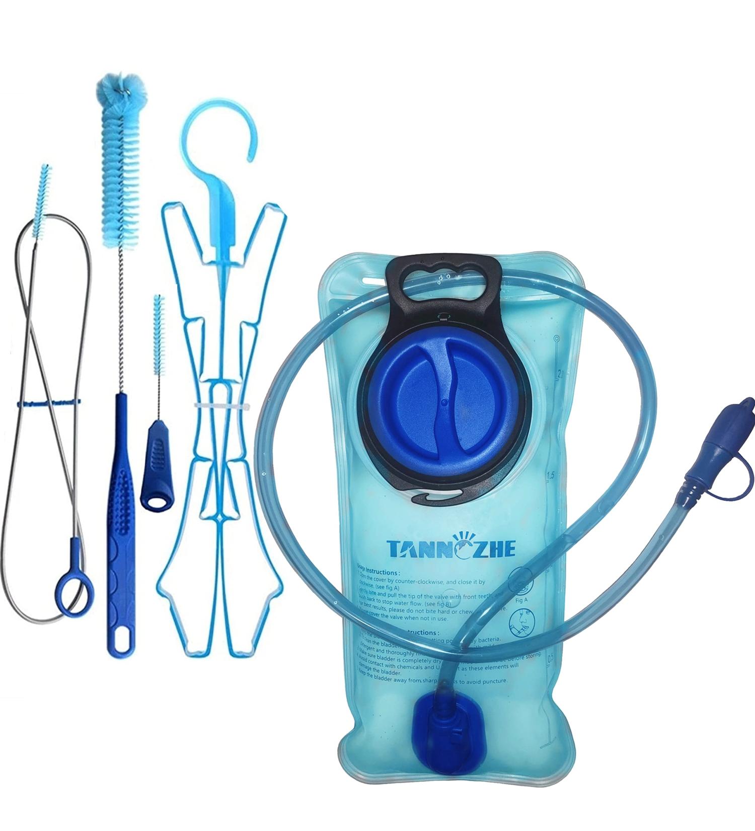 Buy Tannozhe 2L Leak-Proof BPA-Free Drinking Bag - Perfect for Sports & Outdoor Adventures | Water Reservoir with Brushes - Buy Online on GoSupps.com