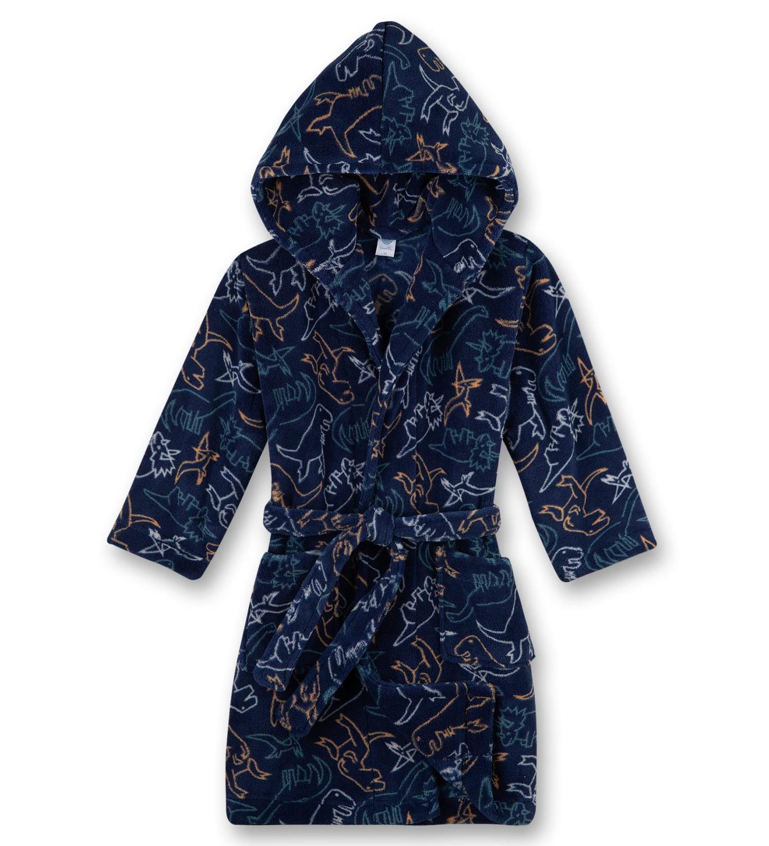 Sanetta Boys Morningcoat Blue Bathrobe 98 nordic blue