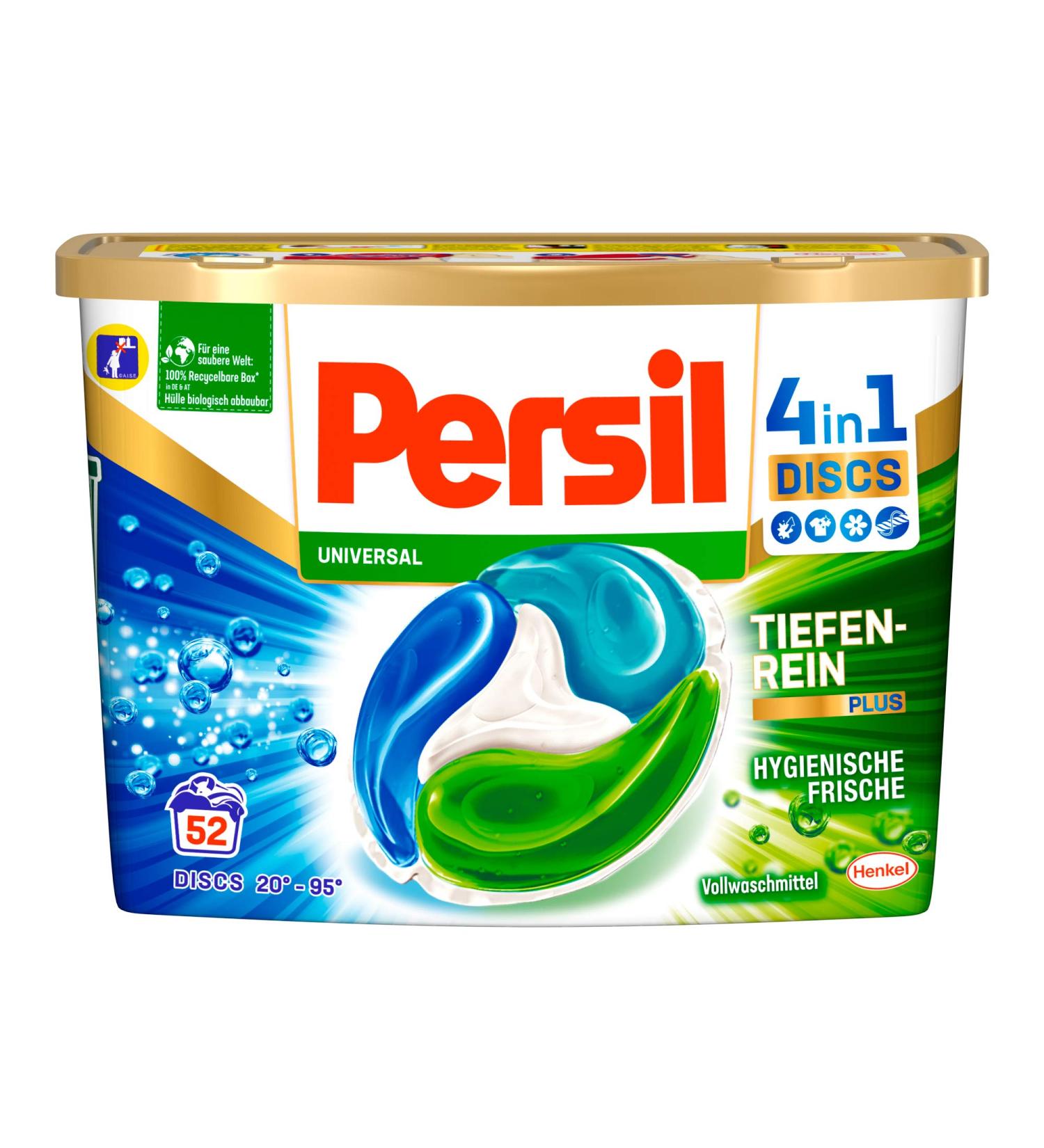 Persil Universal 4in1 Discs - 52 Wash Capsules for Bright Colors & Deep Clean | Long-Lasting Freshness | Premium Laundry Detergent - Buy Online on GoSupps.com