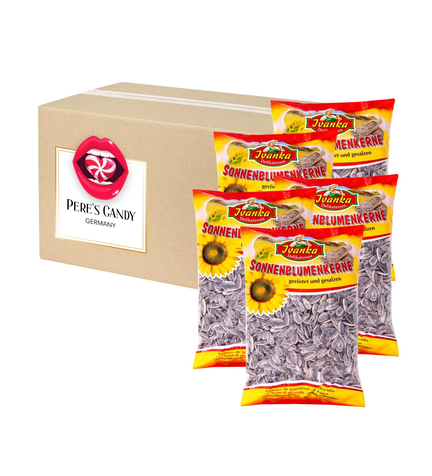 Buy 2 kg Roasted & Salted Sunflower Seeds - 5-Pack (5 x 400g) | Pere's Candy Box - Perfect Gift for All Occasions! - Buy Online on GoSupps.com