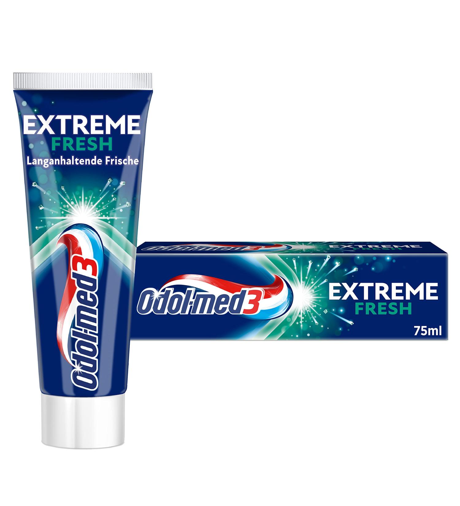 Odol-med3 Extreme Fresh Toothpaste 75ml - Long-Lasting Freshness | International Shipping Available - Buy Online on GoSupps.com
