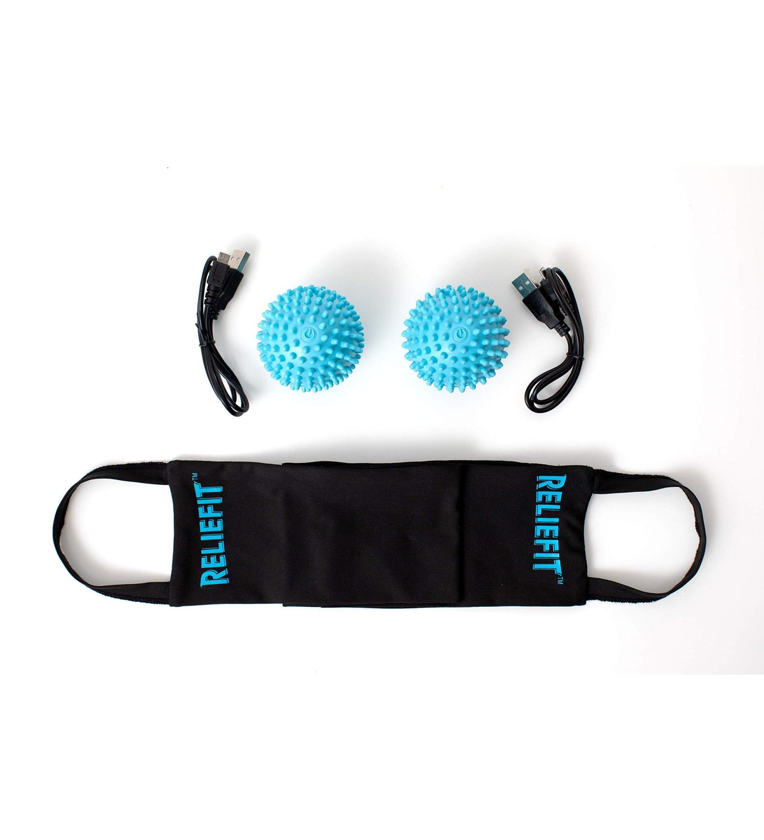 Reliefit Acupressure Therapy System for Lower Back, Foot & Joints - 2 Vibrating Therapy Spheres - Buy Online on GoSupps.com