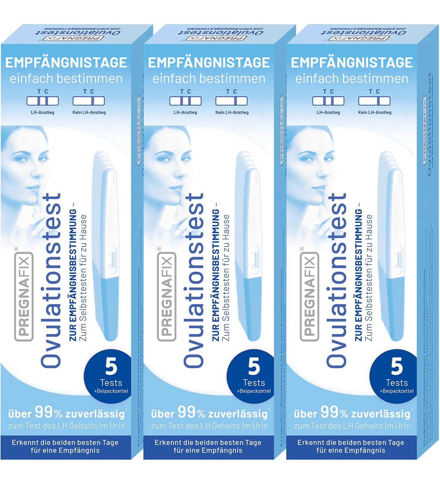 Pregnafix Ovulation Test - 3 Pack | Accurate Fertile Days Detection for Family Planning | Easy-to-Use 3x5 Test Strips - Buy Online on GoSupps.com