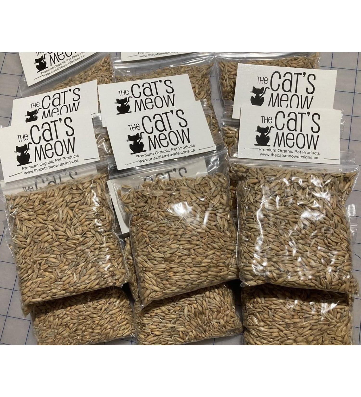 Organic CAT Grass Seed - Favourite Organic Grain Mixture - 150 g.