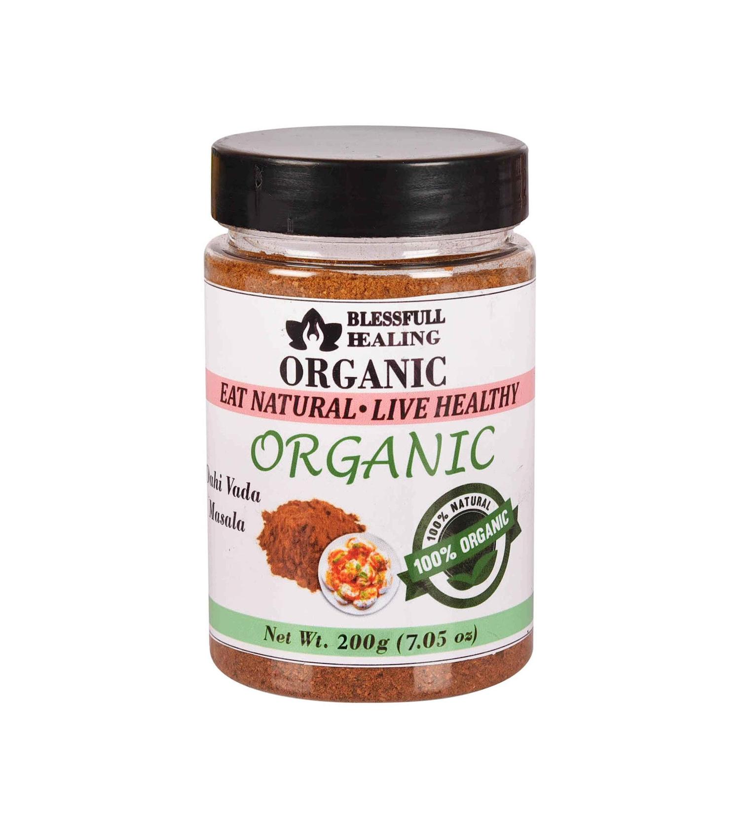Blessfull Healing Organic Dahi Vada Masala Speling Mistak 200 Gram Airtight Container (Packing May Vary) 200 Gram 7.05 oz - Buy Online on GoSupps.com