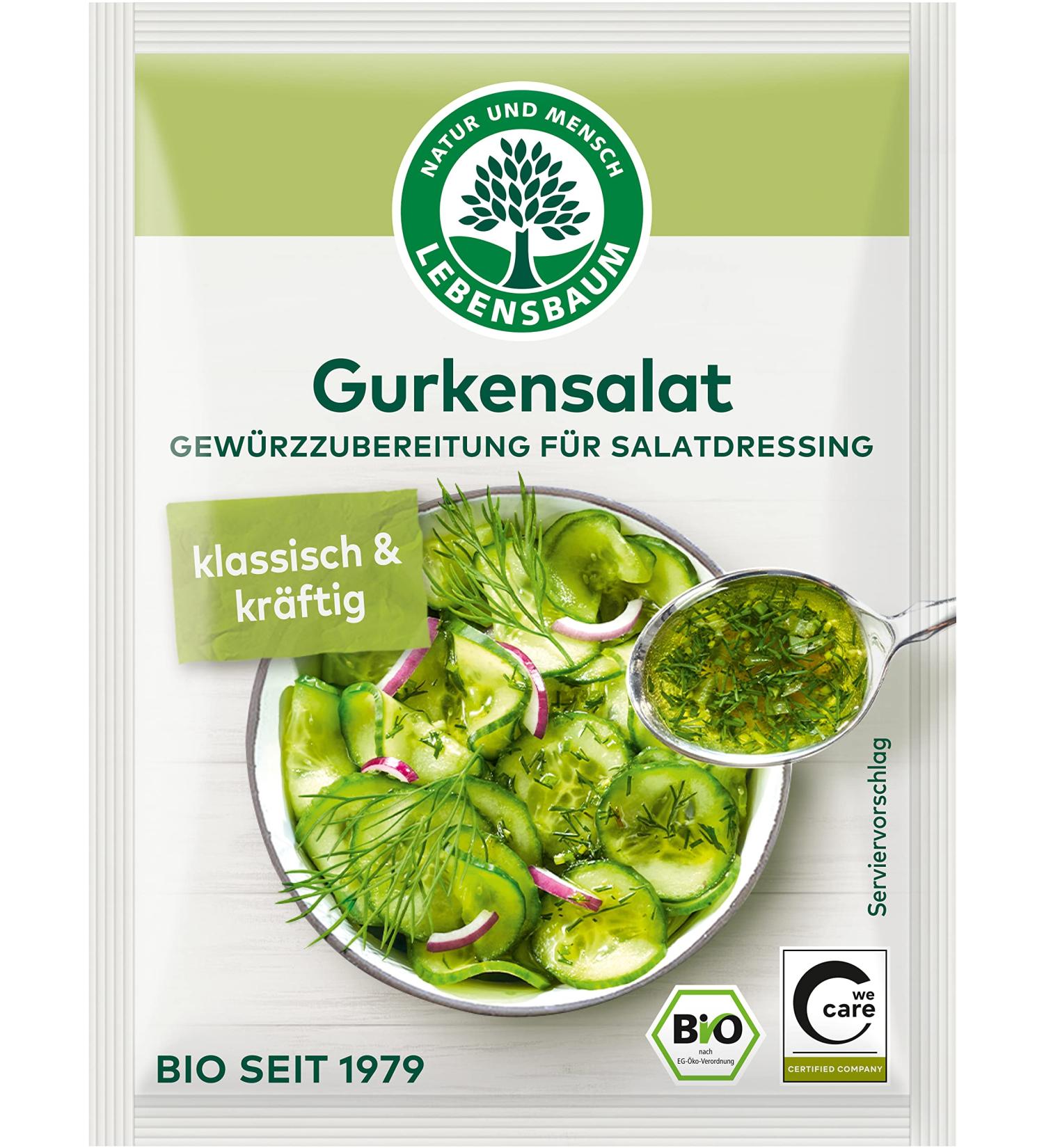 Lebensbaum Organic Salad Dressing Cucumber Salad (2 x 15 gr)