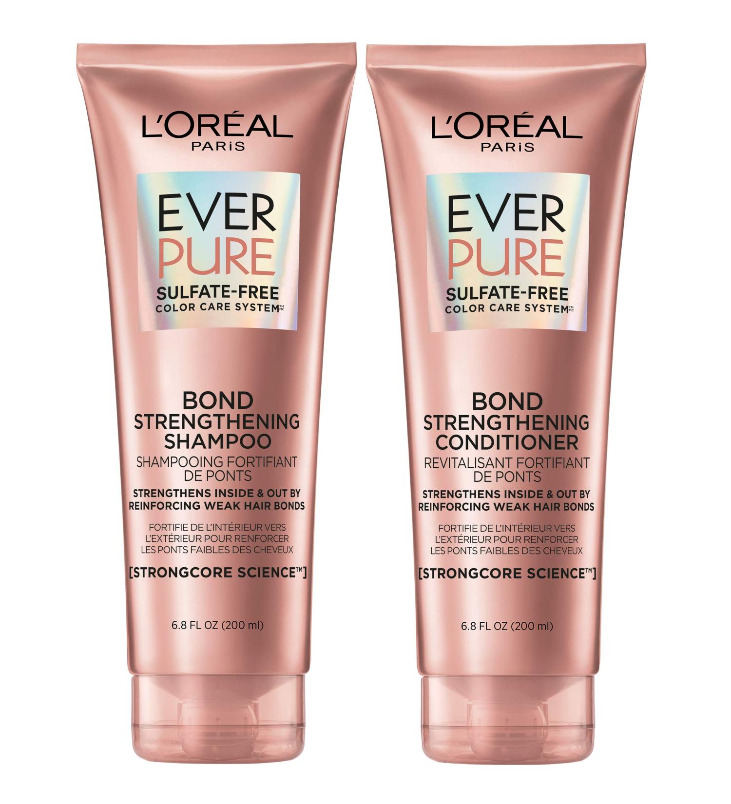 L'Oreal Paris EverPure Bonding Shampoo and Conditioner Kit for Color-Treated Hair 6.8oz (Set of 2) - Buy Online on GoSupps.com