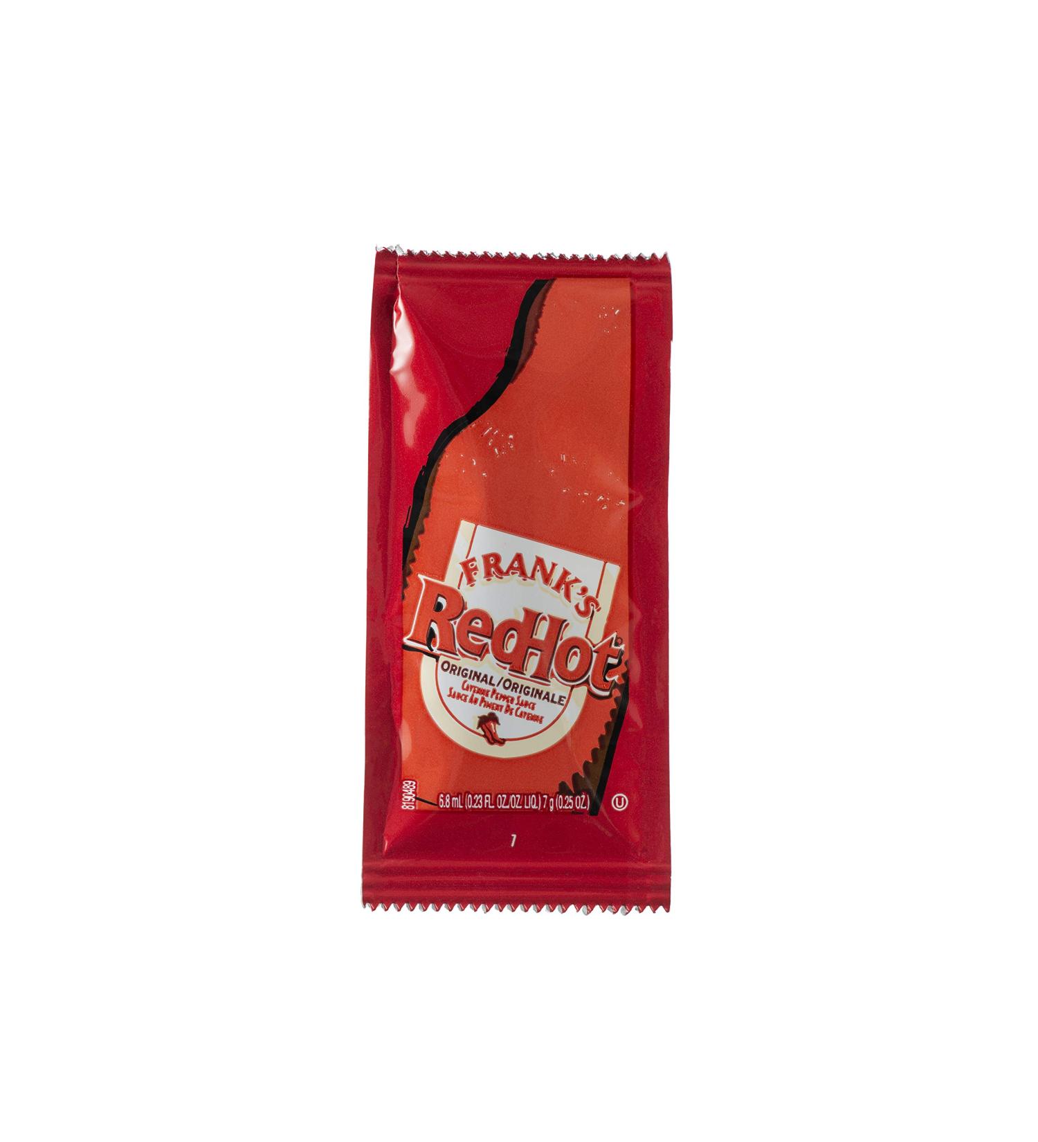 Frank's RedHot Hot Sauce Original 200 Single Serve Packets - Buy Online on GoSupps.com