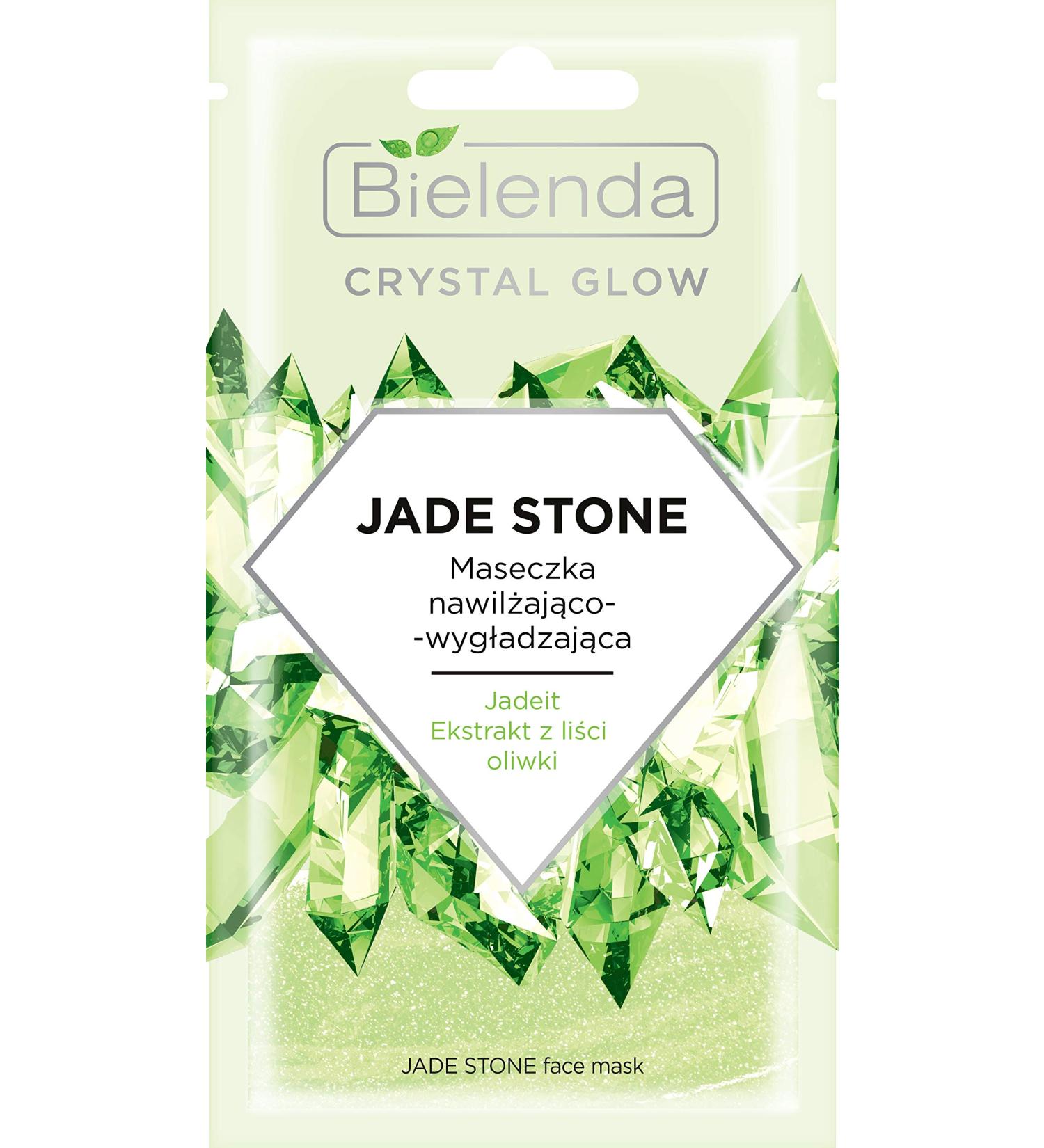 Bielenda Crystal Glow Jade Stone Masque Hydratant-Lissage 8G Pierre de jade