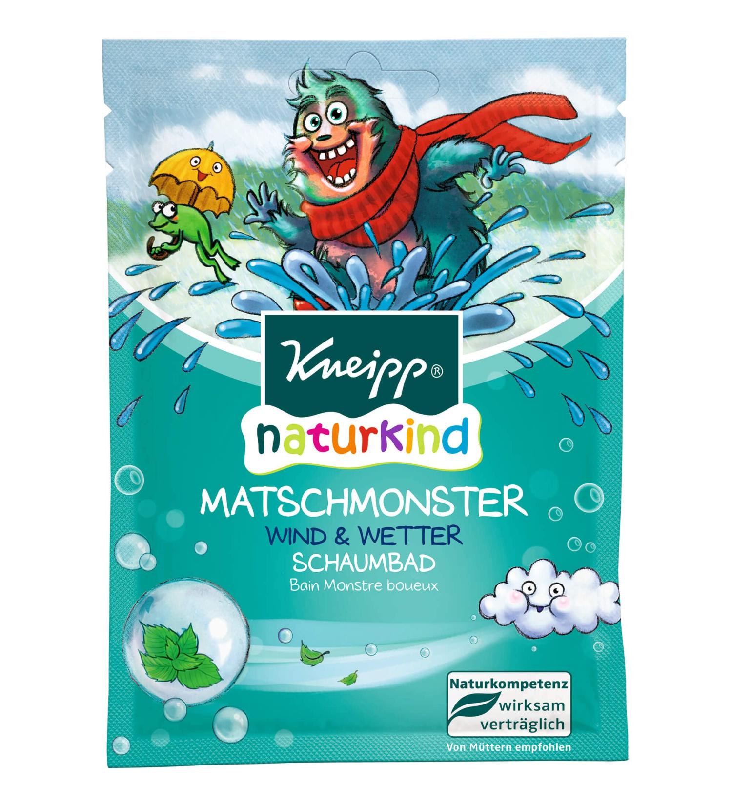Kneipp Naturkind Mud Monster Wind & Weather Bubble Bath 40ml