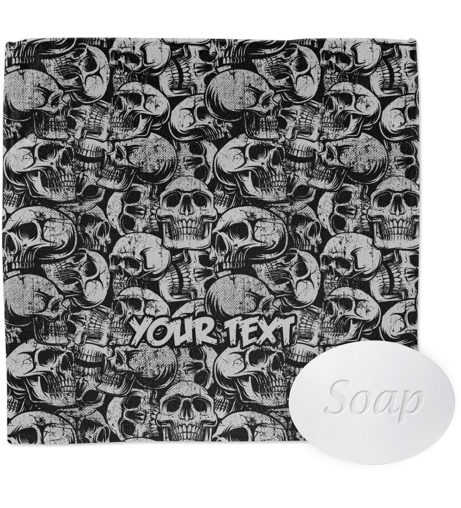 YouCustomizeIt Personalized Skulls Washcloth