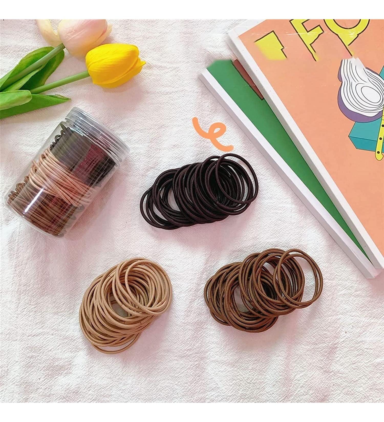 100pcs Women's Elastic Hair Band Ties - Ponytail Holders for All Hair Types - Buy Online on GoSupps.com