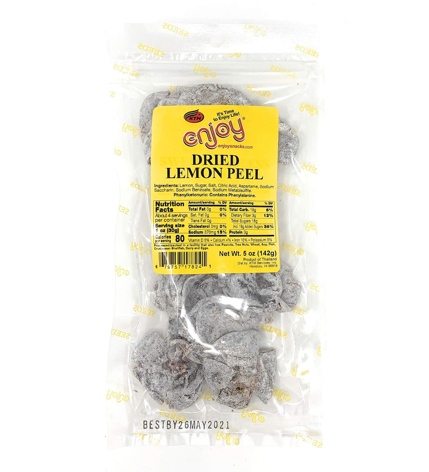Enjoy Dried Lemon Peel 5oz by Enjoy
