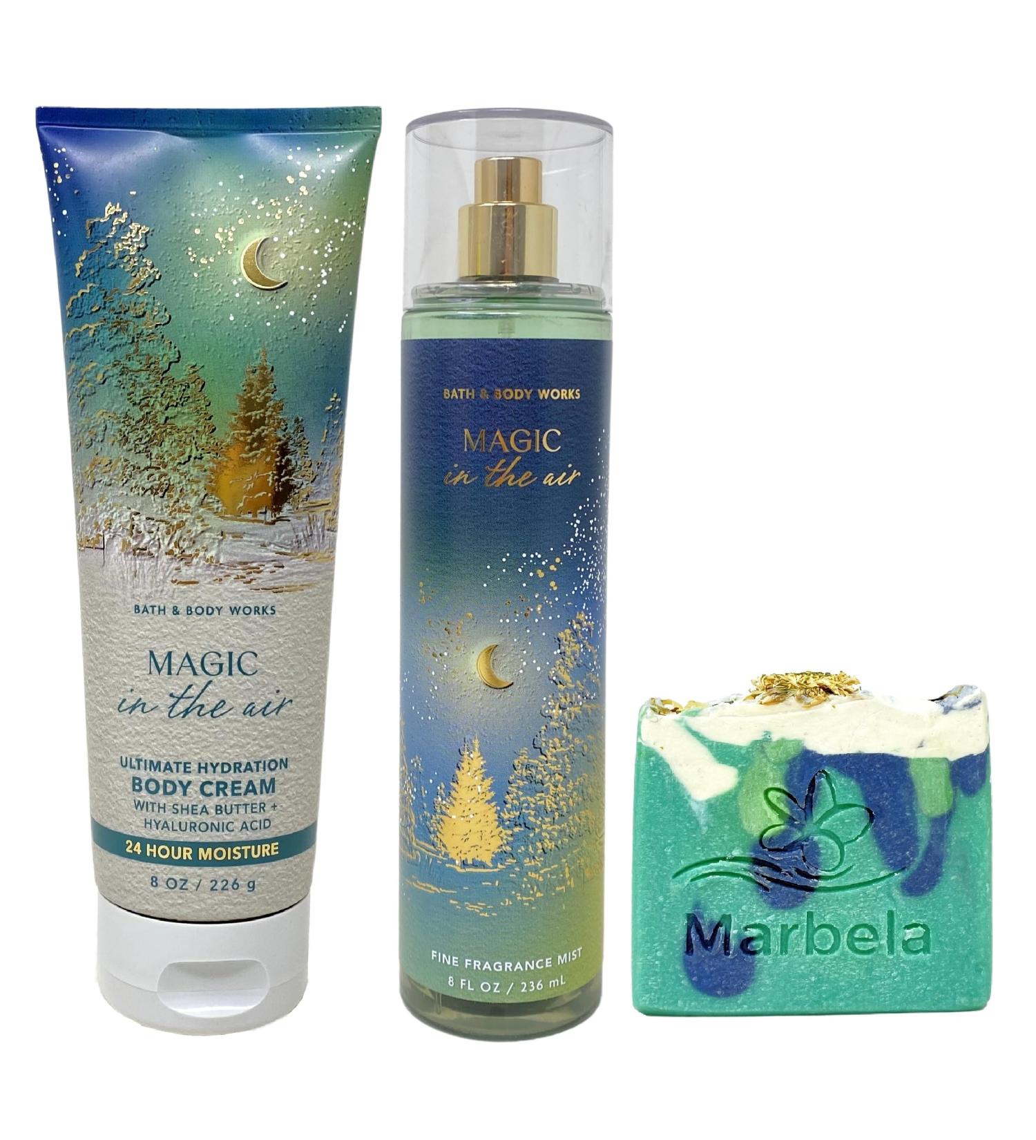 Bath & Body Works Magic In The Air Body Cream and Fragrance Mist Duo Set with an Aloe Vera Bar Soap - Full Size - Buy Online on GoSupps.com