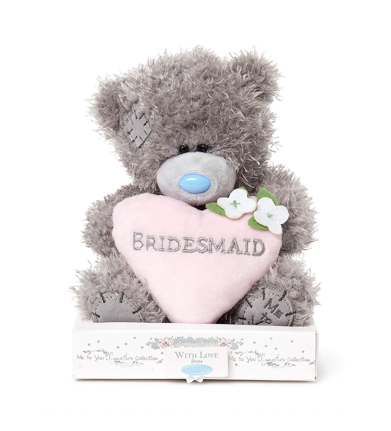 Me To You Bridesmaid Love Heart Tatty Teddy Bear Gift - Blue/Grey/Pink/White - Buy Online on GoSupps.com