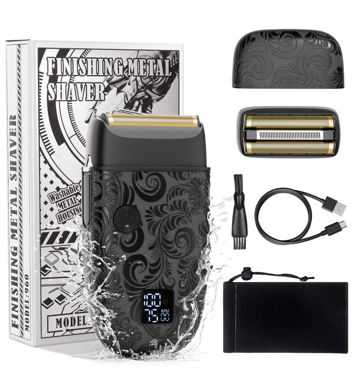 Bestauty Electric Foil Shaver for Men - Ultra-Close Rechargeable Travel Razor Wet & Dry Bald Head Shaver Perfect Father's Day Gift - Black - Buy Online on GoSupps.com