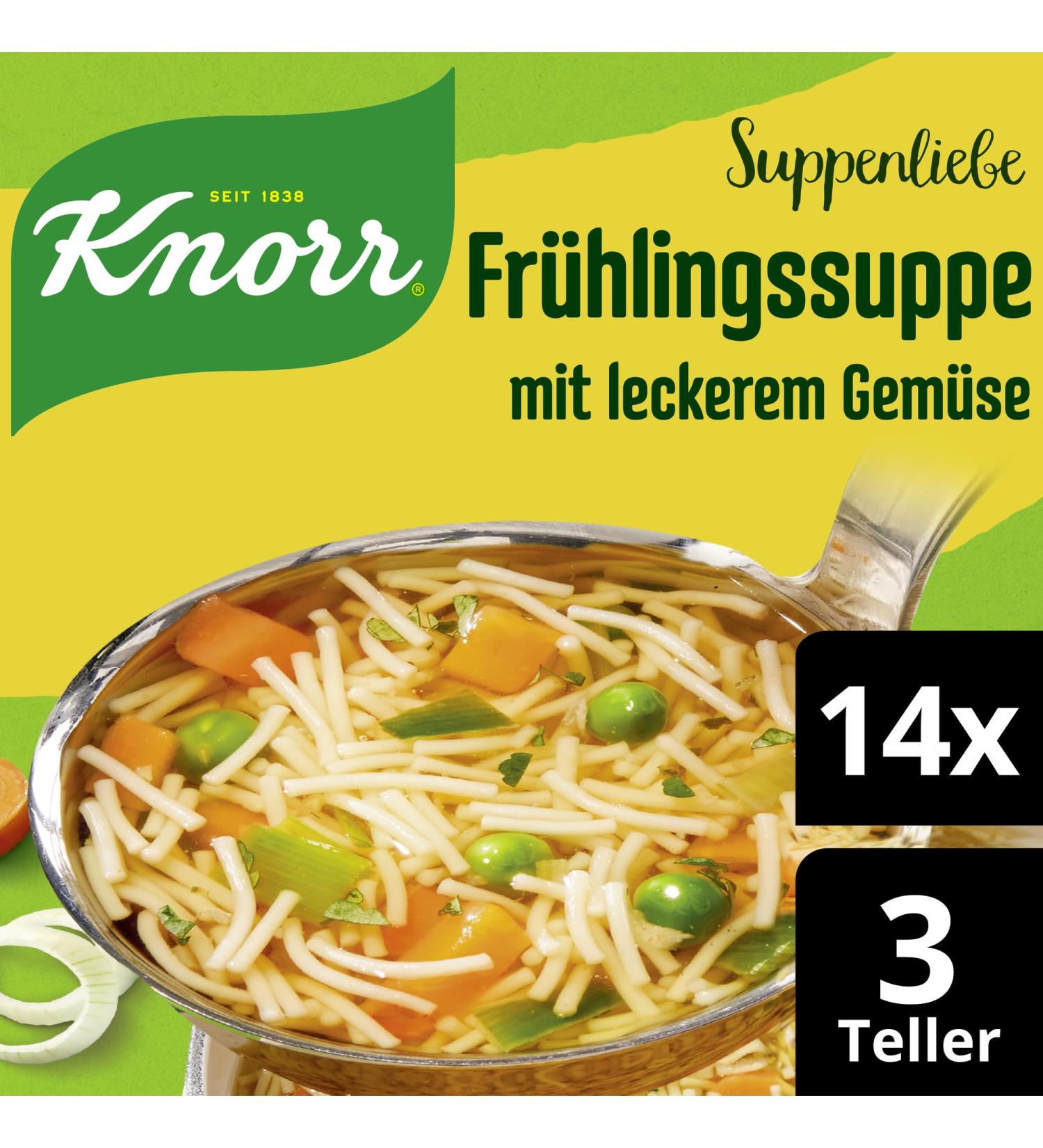 Knorr Love Spring Soup for Pasta - Delicious Vegetable Soup (14 Pack 750ml) | No Additives or Dyes - International Shipping Available - Buy Online on GoSupps.com