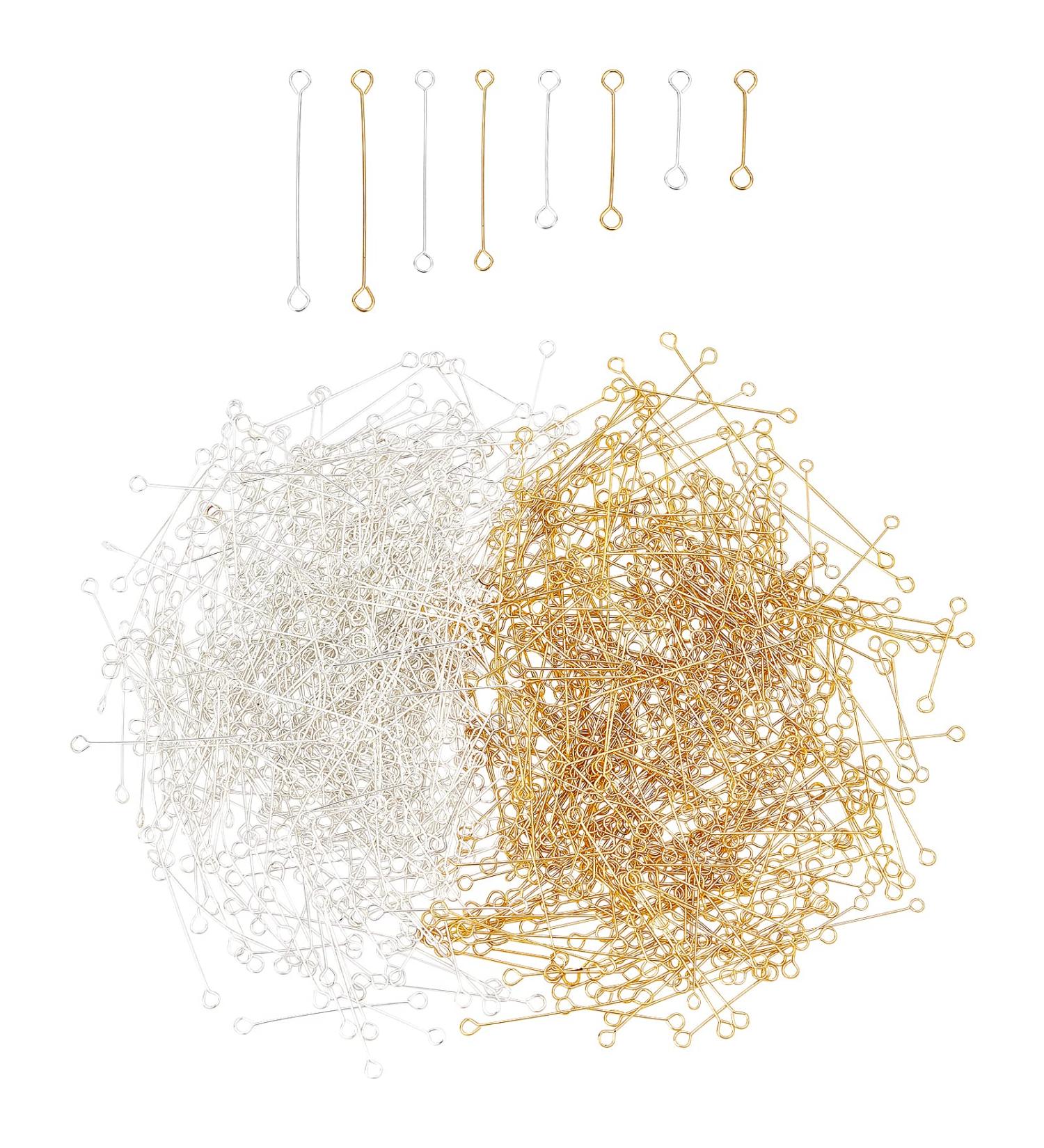 Arricraft 840 Pcs Stainless Steel Eye Pins - Multi-Size Loop Pins for Jewelry Making - Buy Online on GoSupps.com