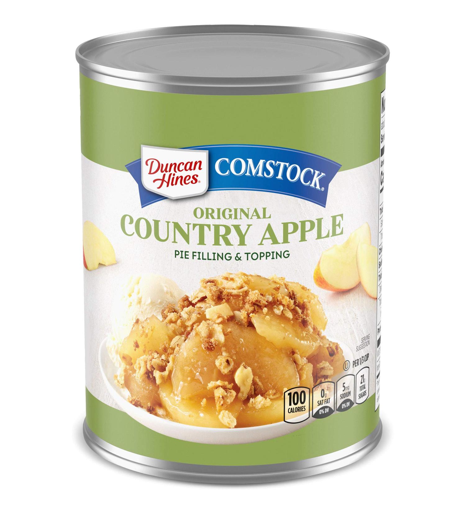Duncan Hines Comstock Country Apple Pie Filling & Topping 21oz - Pack of 12 - Buy Online on GoSupps.com