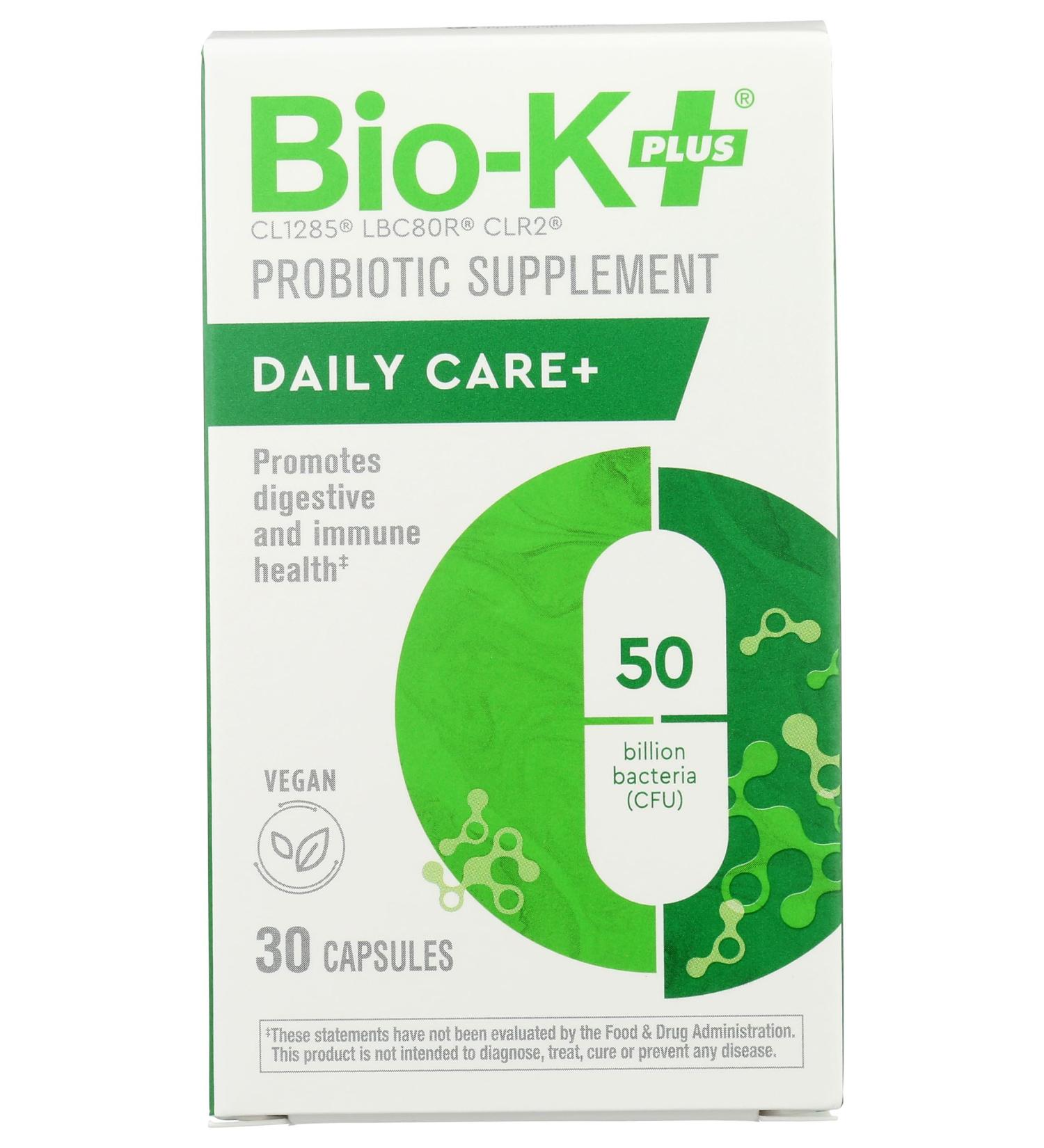 Bio-K Plus Dailycare 50 Billion Probiotics 30 Count 30 Count (Pack of 1) - Buy Online on GoSupps.com