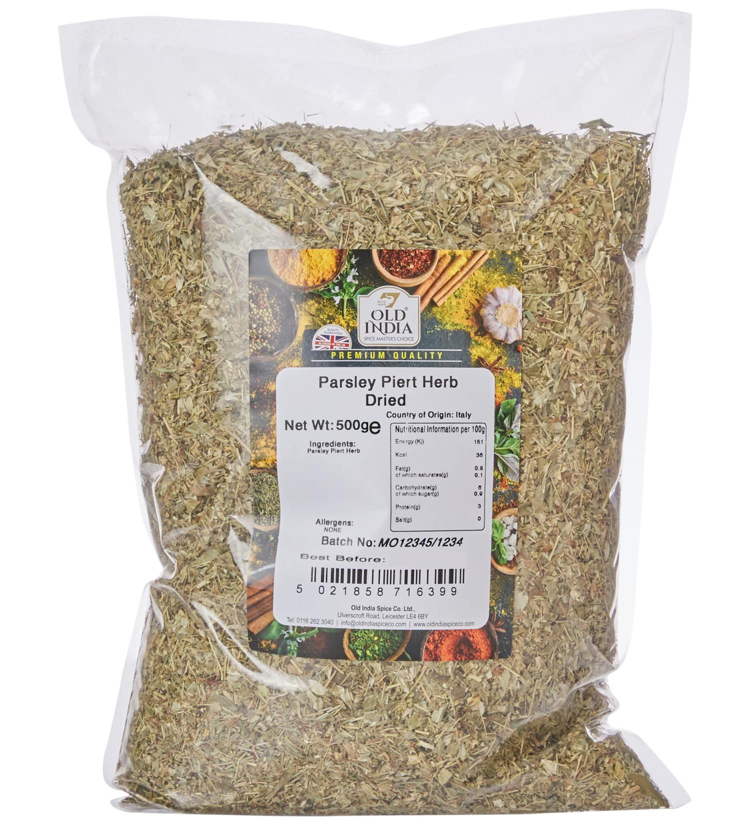 Old India Parsley Piert Herb Dried 500g - Premium Quality Herbs for Culinary Delights - Buy Online on GoSupps.com