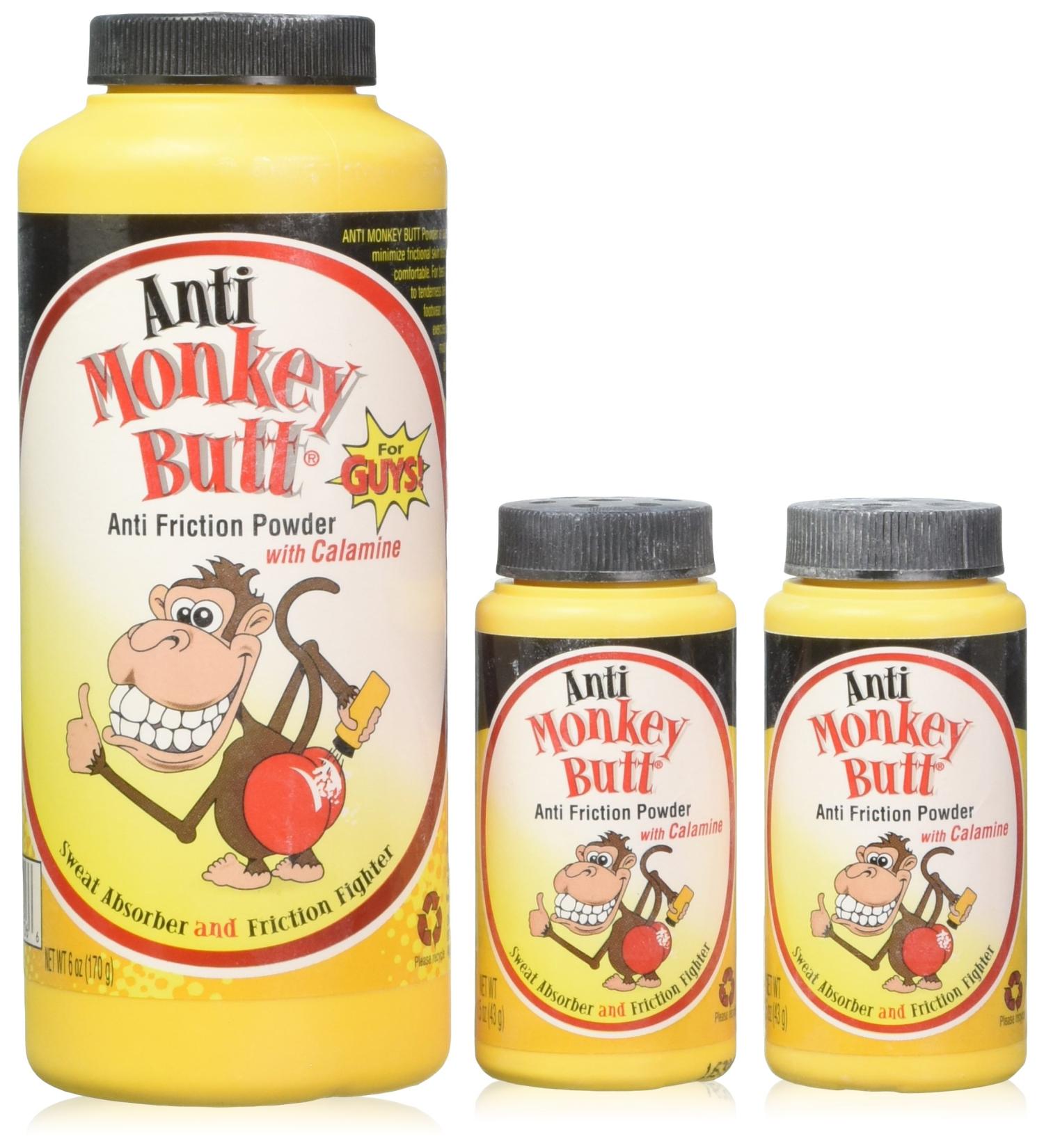 Anti Monkey Butt Anti Friction Powder - 2 Travel Size Bottles - Buy Online on GoSupps.com