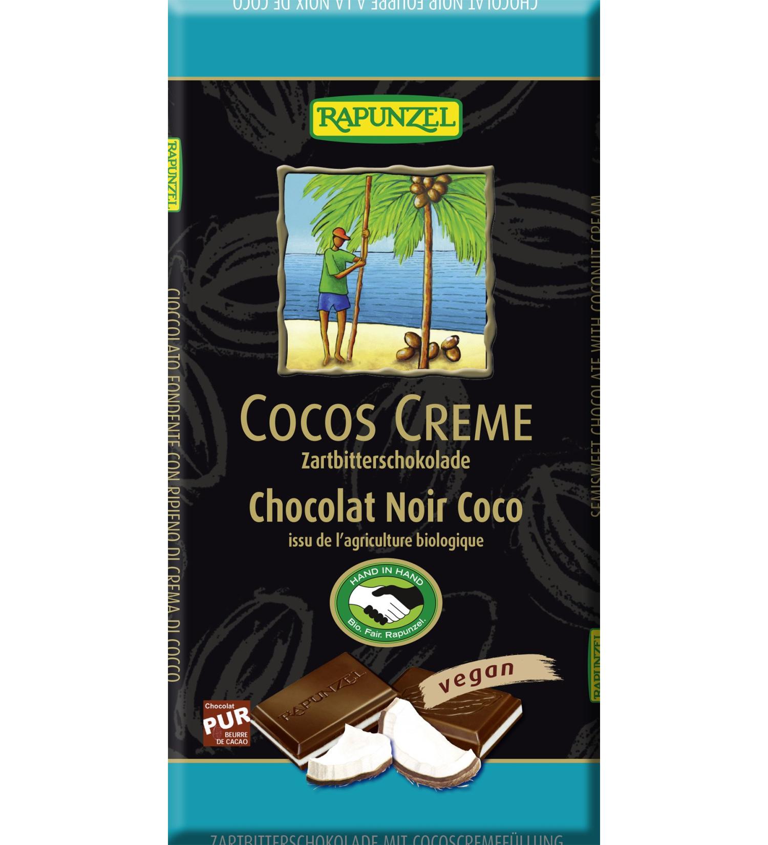 Rapunzel Rapunzel Cocos Pack of 12 tubes of chocolate cream 100g