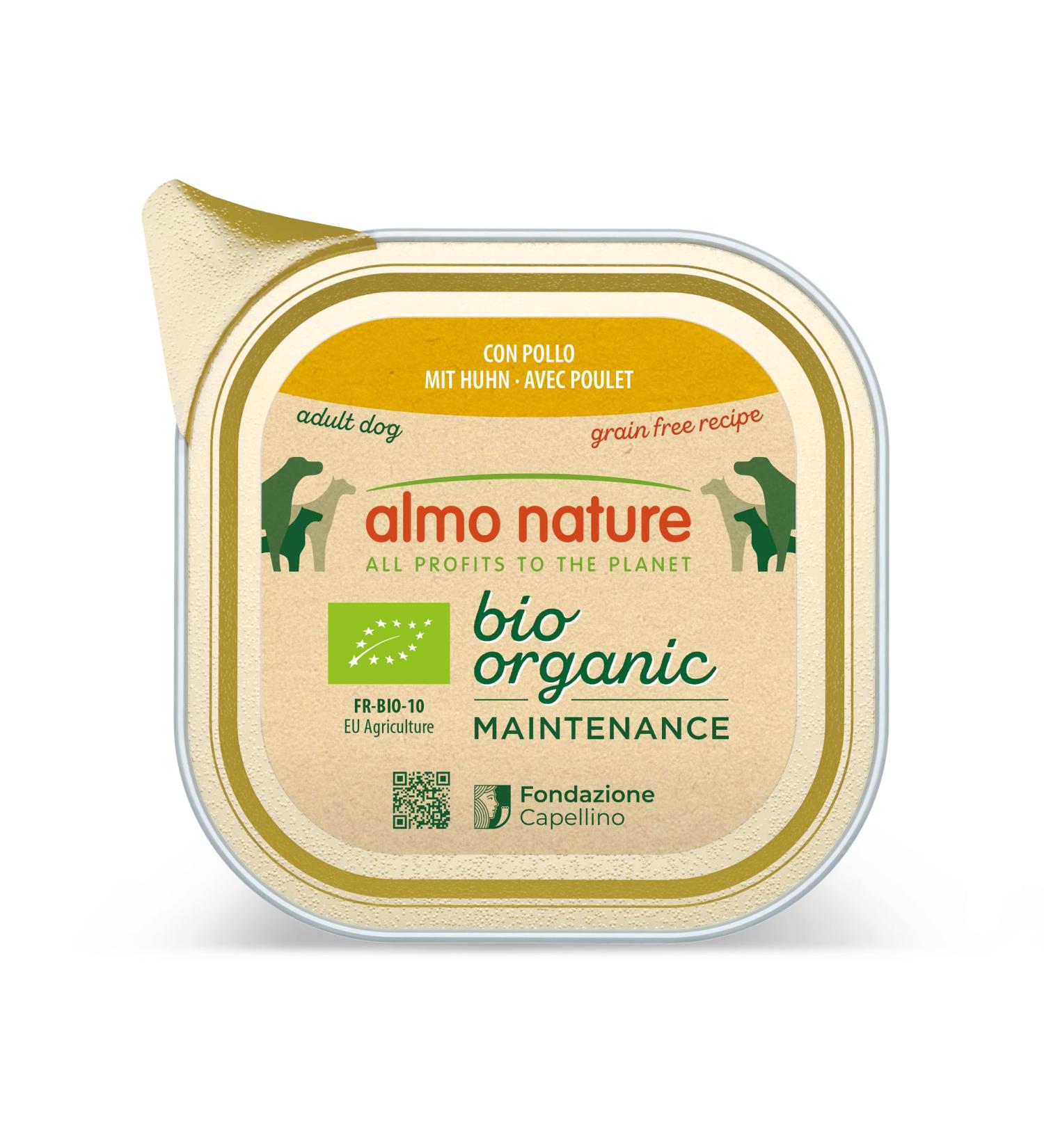 Almo Nature Daily Menu Organic Dog Food, Chicken, (1 x 100g)