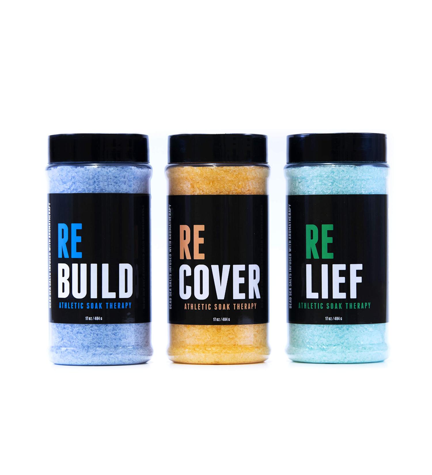 Premium All Natural Epsom Salts 3-Pack Bundle for Soaking - Dead Sea Salts for Athletes - Luxury Bath Salts and Body Scrub - Buy Online on GoSupps.com