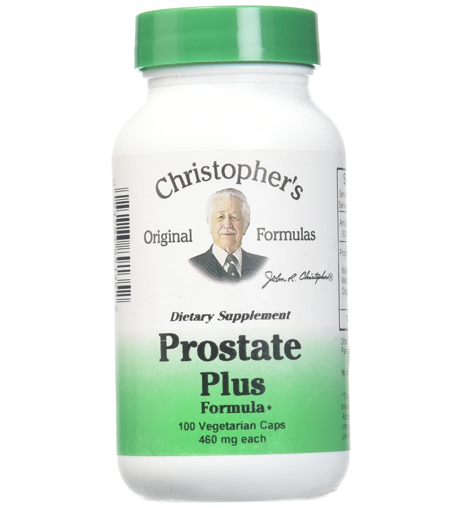 Christopher's Original Formulas Prostate Plus 460 mg - 100 Vegetarian Capsules for Optimal Health - Buy Online on GoSupps.com