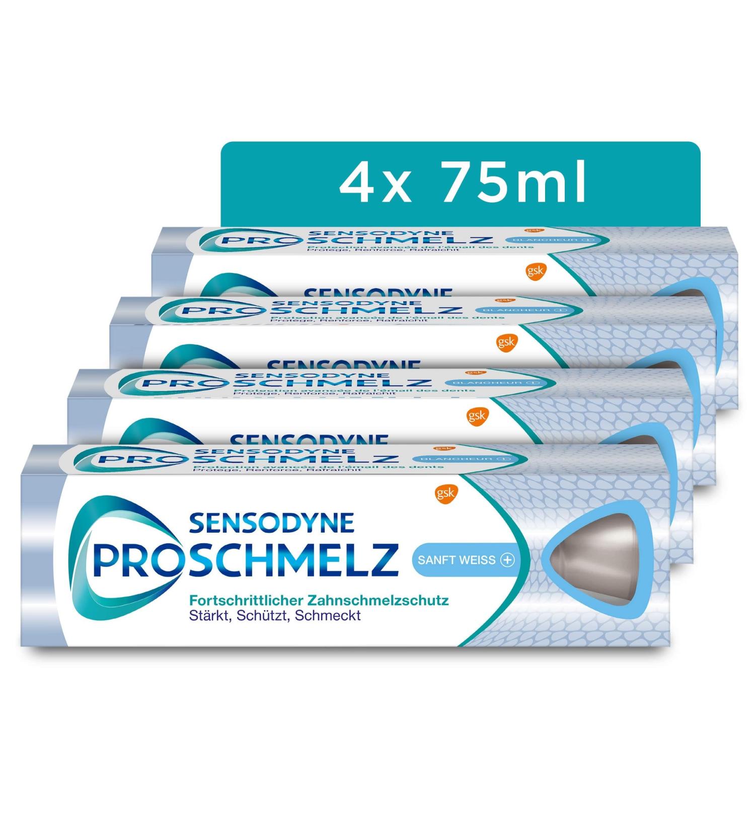 Buy Sensodyne ProEnamel Gentle White Plus Toothpaste - 4x 75ml | Whitening & Enamel Protection - Buy Online on GoSupps.com