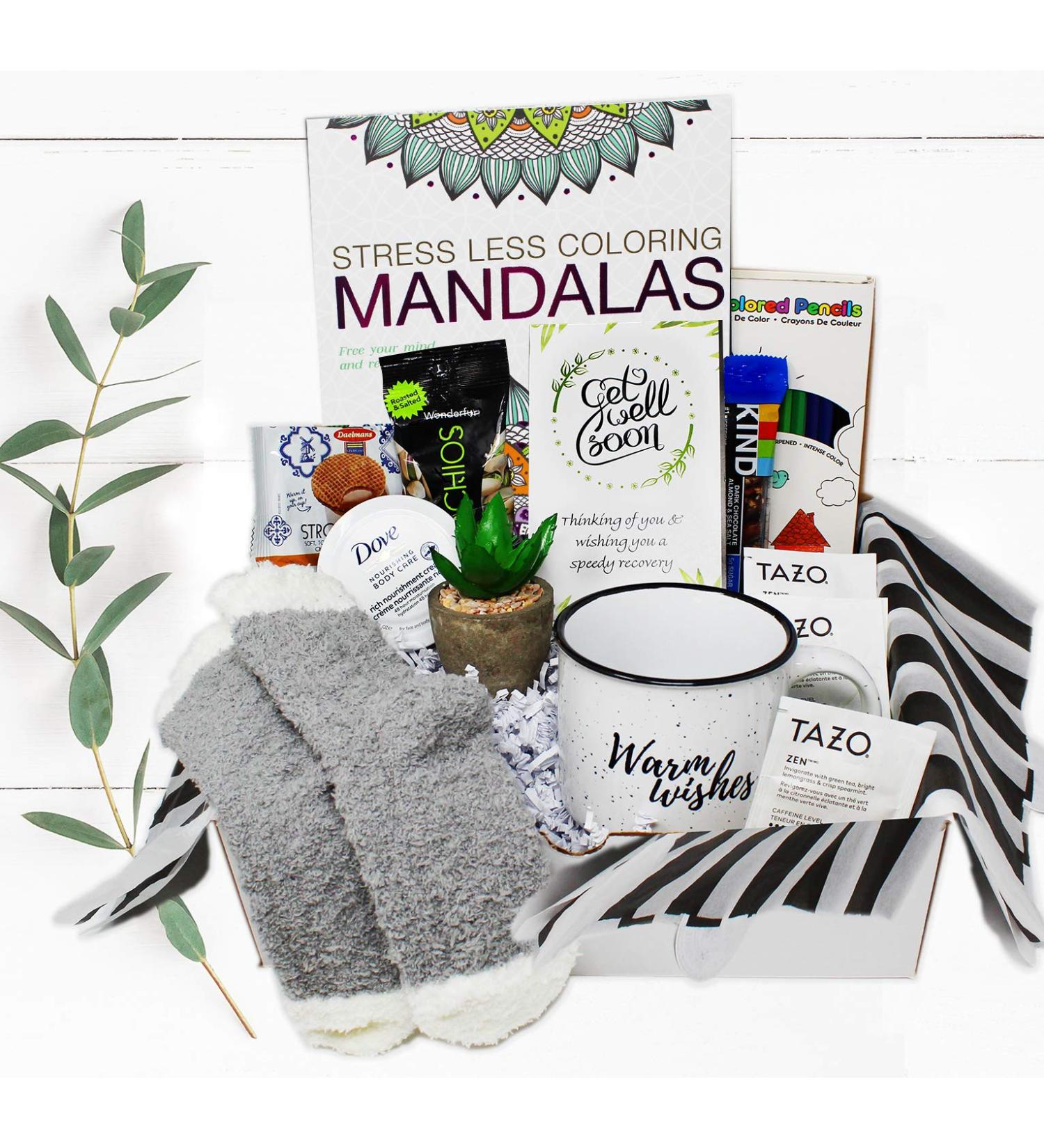 Get Well Soon Care Package for Women - Surgery or Injury Recovery Gift Basket with Self-Care Essentials, Snacks, and Stress Relief - Ideal for Cancer Patients and Hospital Stay - Thoughtful Encouragement Gift - Buy Online on GoSupps.com