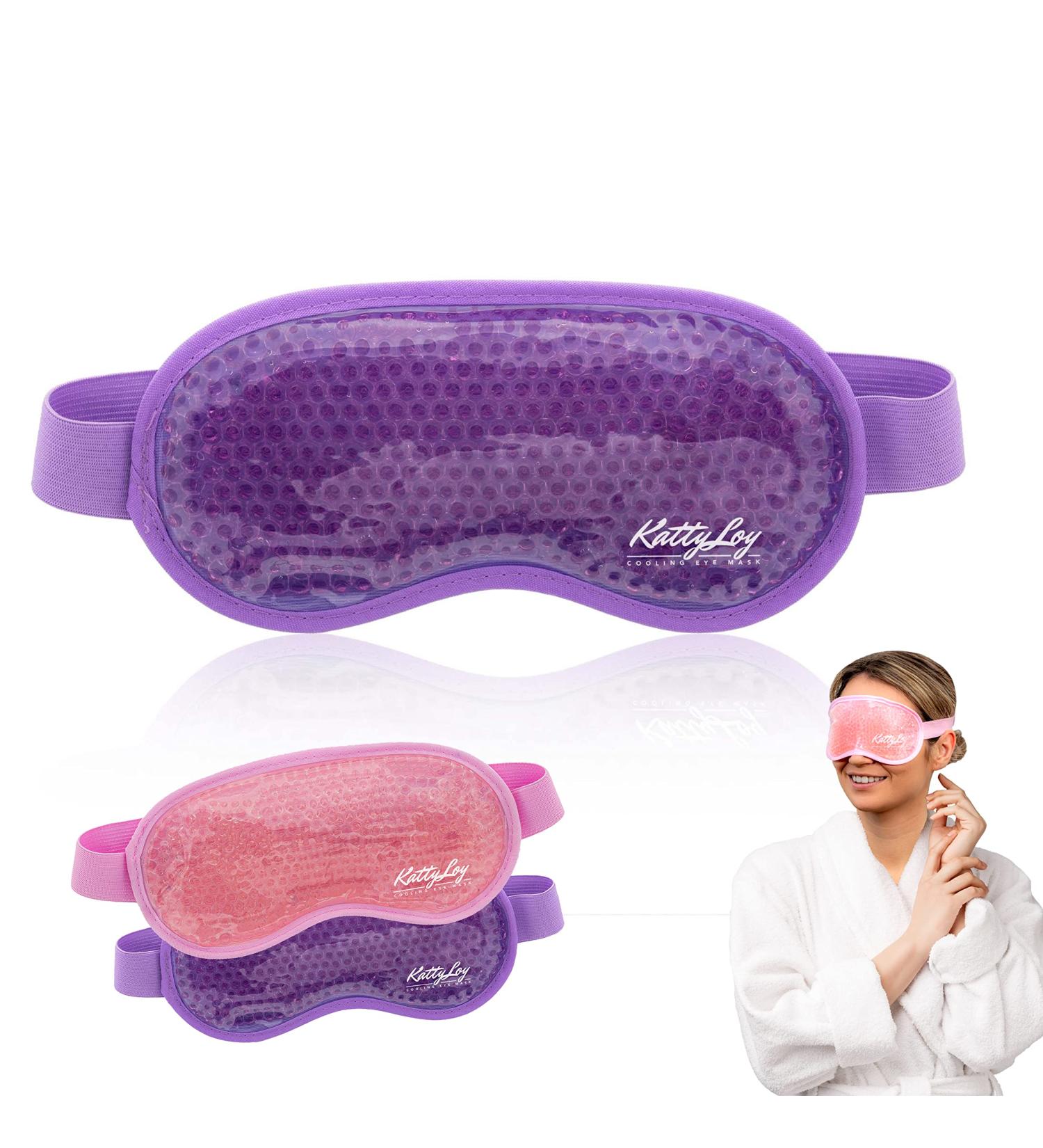 Katty Loy Gel Eye Mask - Luxury Cooling Eye Mask for Hot Cold Therapy - Relieves Puffy Eyes, Dark Circles, Headaches, Migraines & Sinus Pain - Reusable (1 Count) - Buy Online on GoSupps.com
