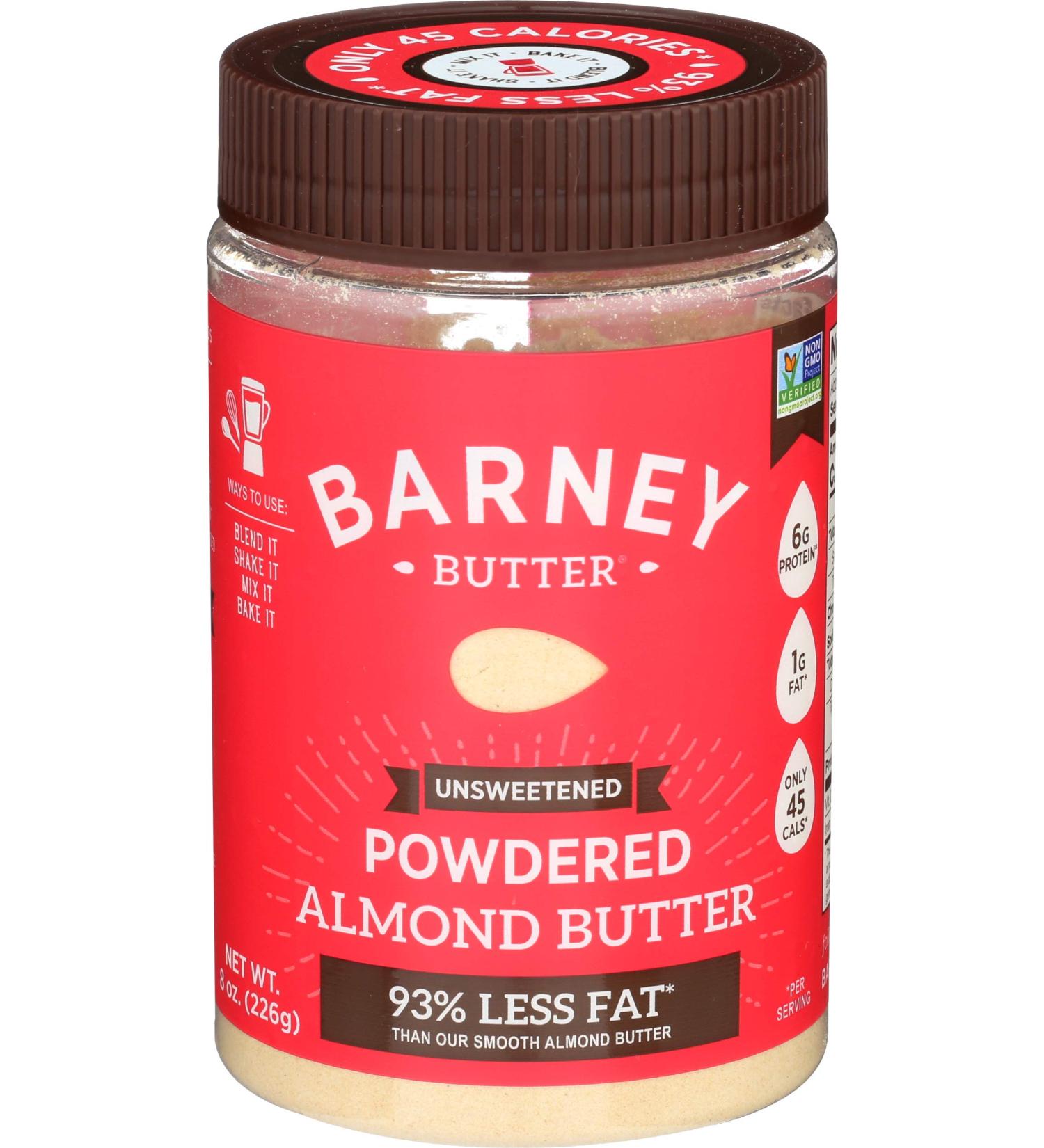 Barney Butter Unsweetened Almond Butter Powder - 8 oz | Healthy Protein Boost - Buy Online on GoSupps.com